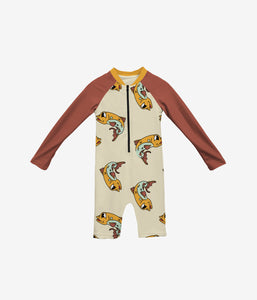 Gone fishing Toddler LongSleeve Swimsuit