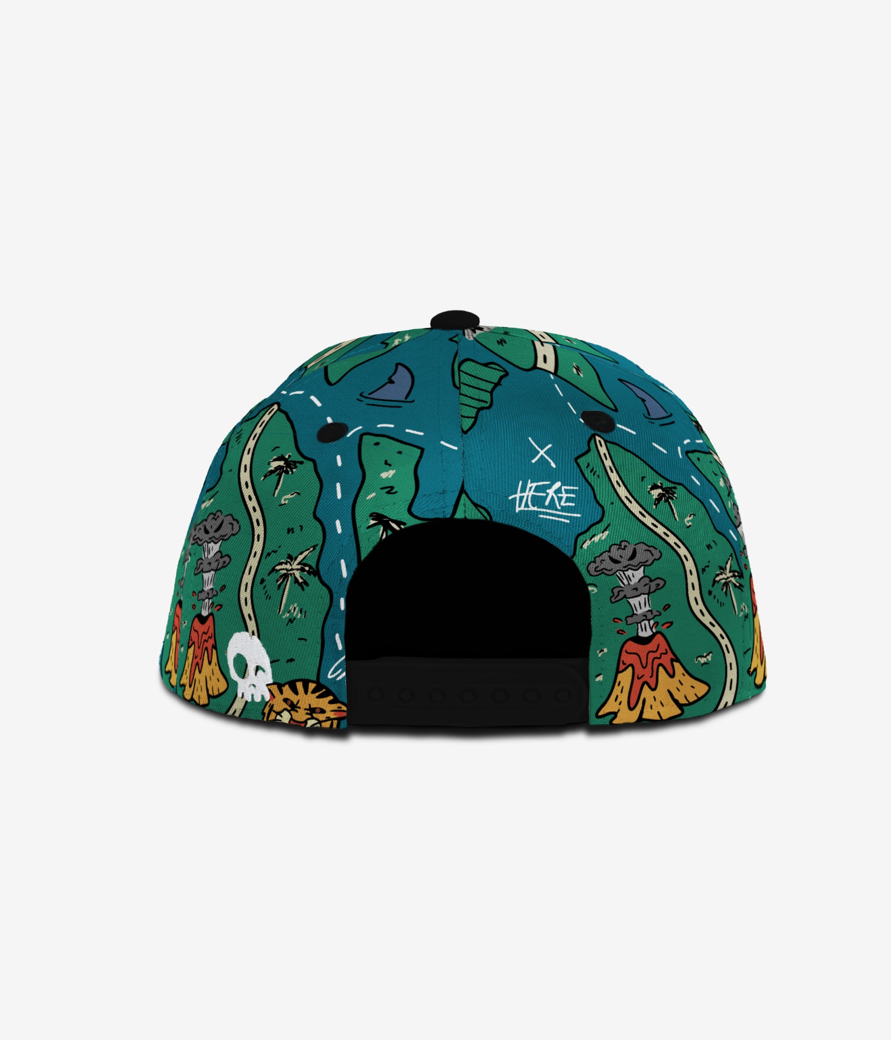 Treasure Map Snapback - Teal Steal