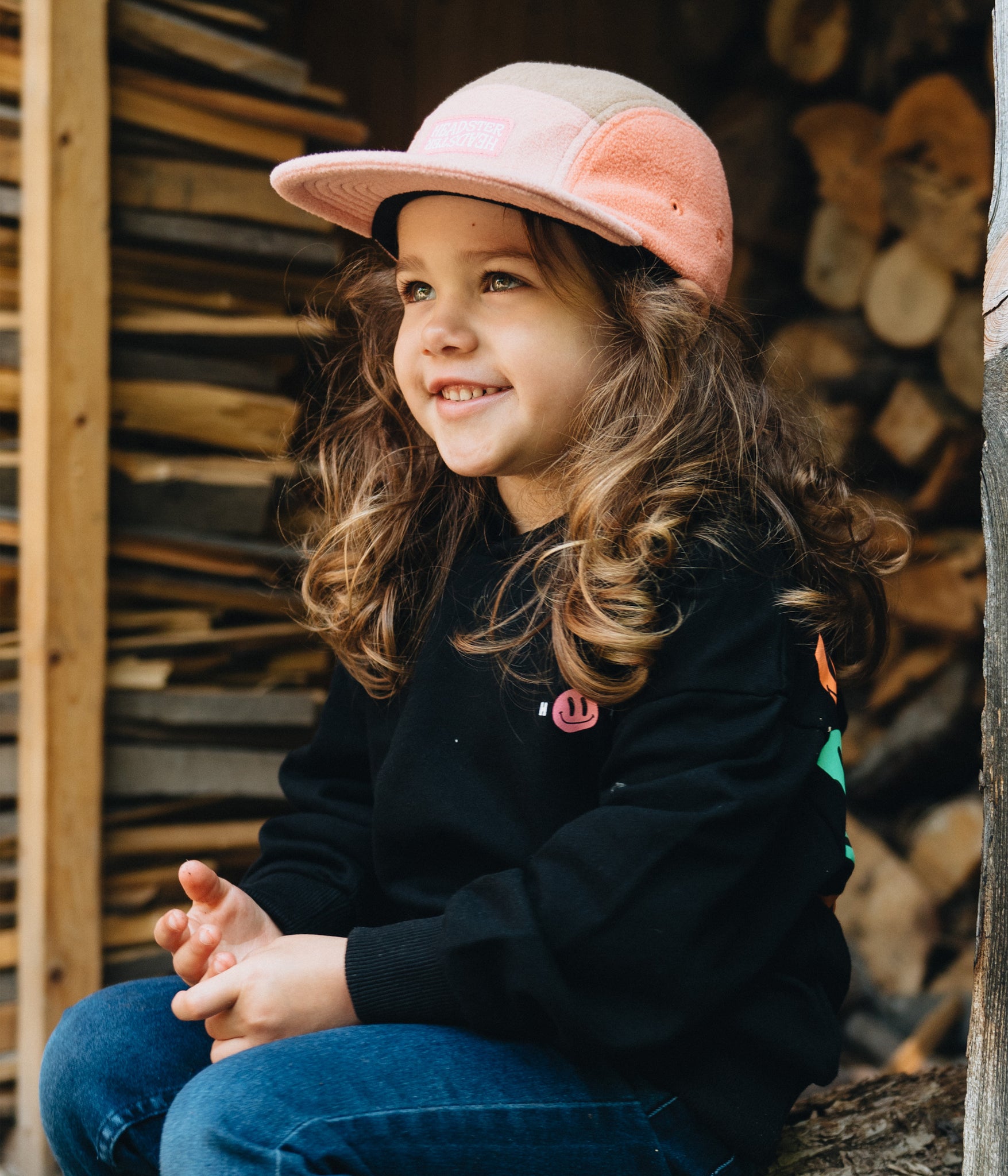 Strata Five Panel - Peonies