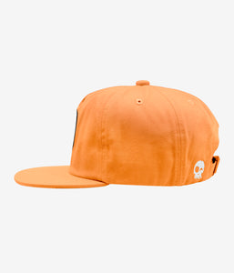 Cadmium Orange Unstructured Snapback for kids